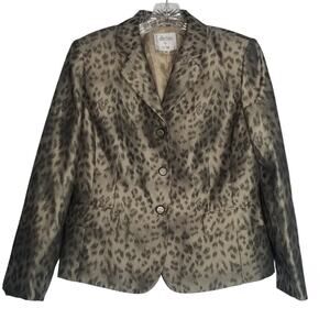 Collections for Le Suit Animal Print Blazer Size 12P